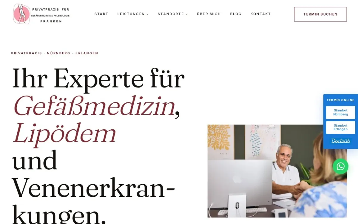 Webdesign-Referenz: Gefäßchirurgie