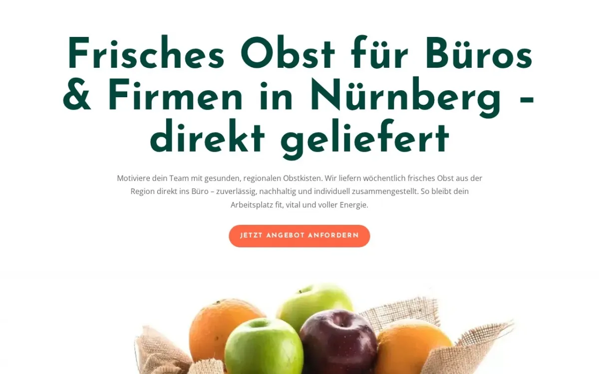 Webdesign-Referenz: Obstlieferdienst